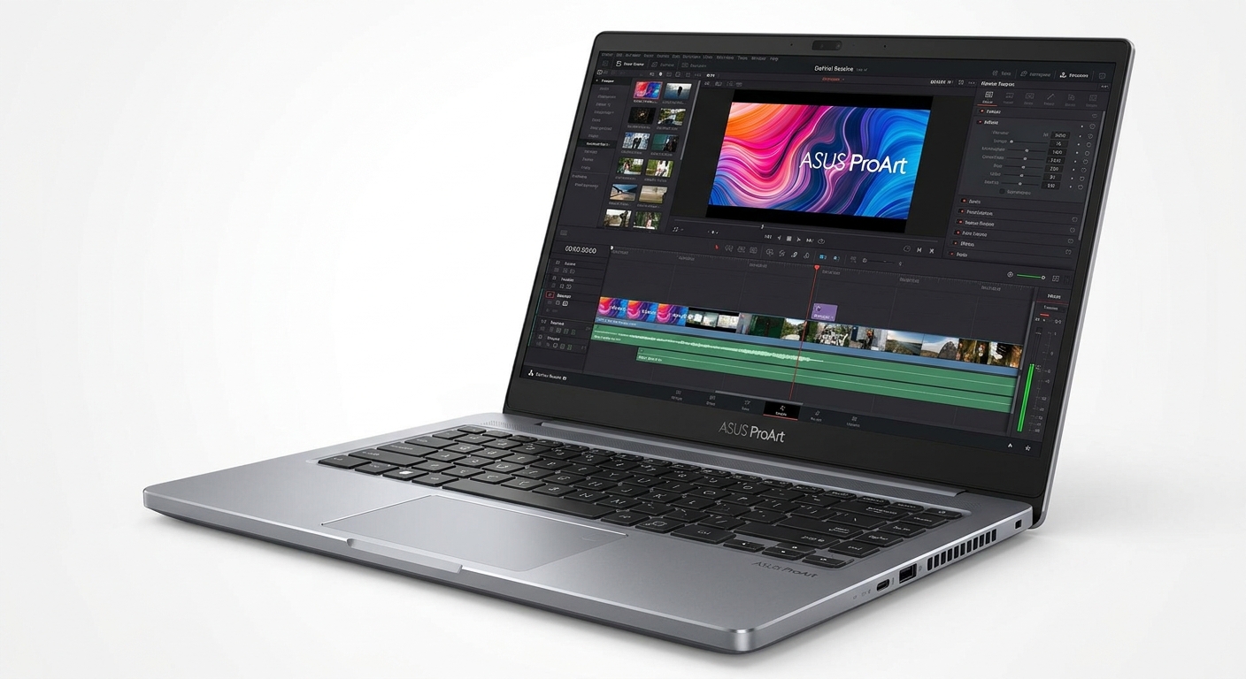 ASUS ProArt P16 creator laptop commercial product photography