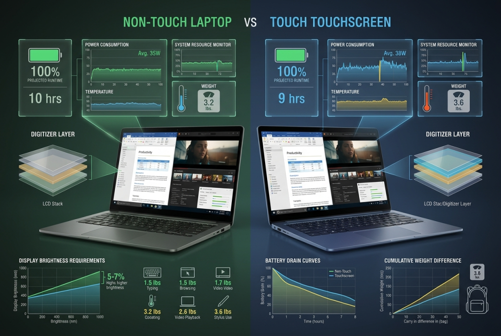 Battery Life and Performance Impact Visualization