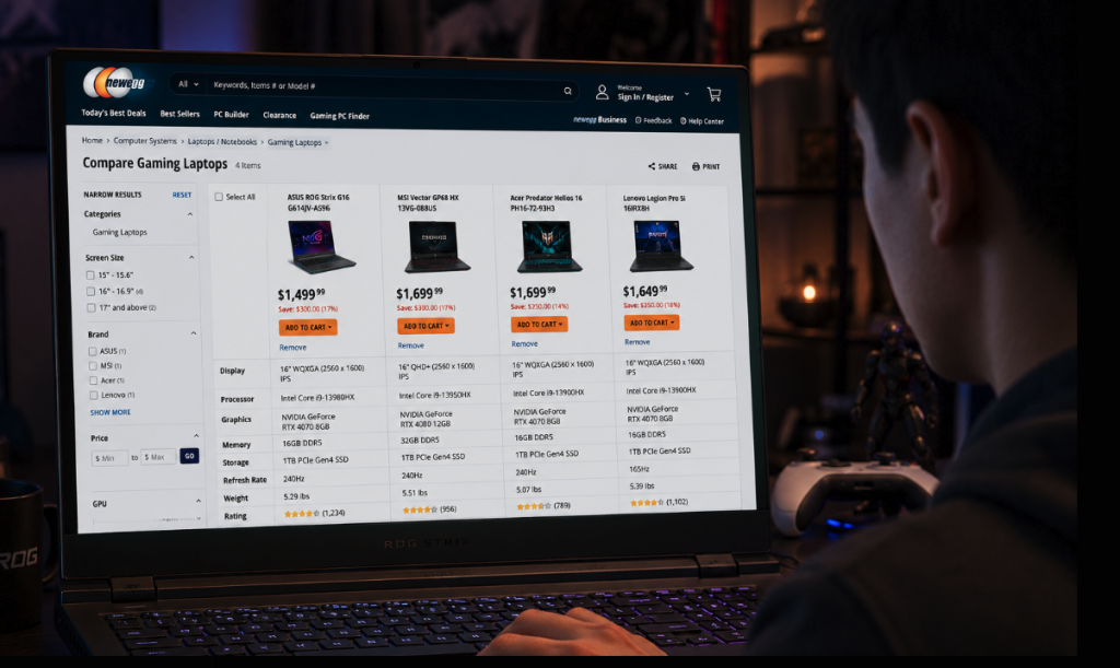 shopper search gaming loptop