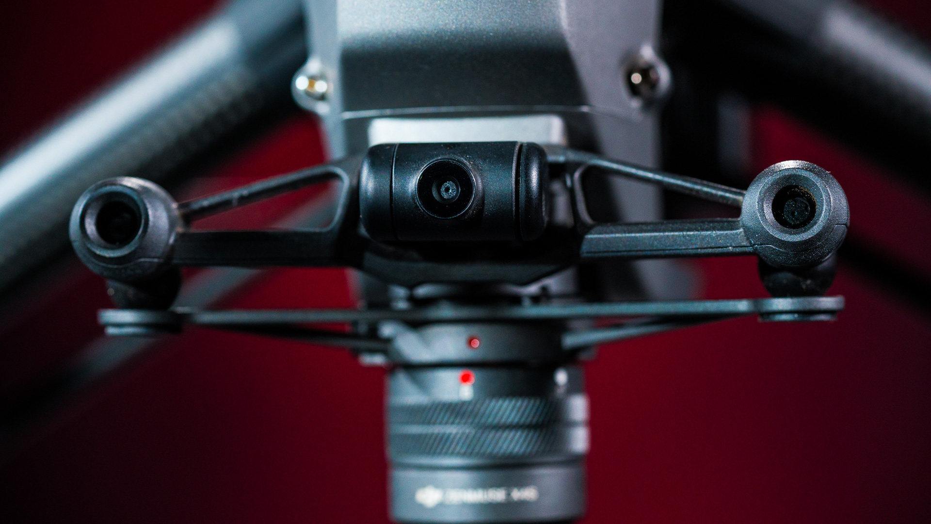 Dual forward-facing vision sensors combine with dual upward-facing infrared sensors and dual downward-facing sonar for a complete package of intelligent flight security.