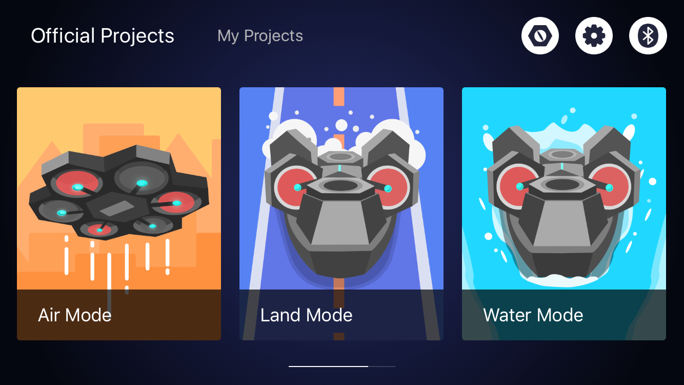 The Airblock's modular design makes it capable of taking the form of a drone, hovercraft, or land-speeder with a few quick modifications.