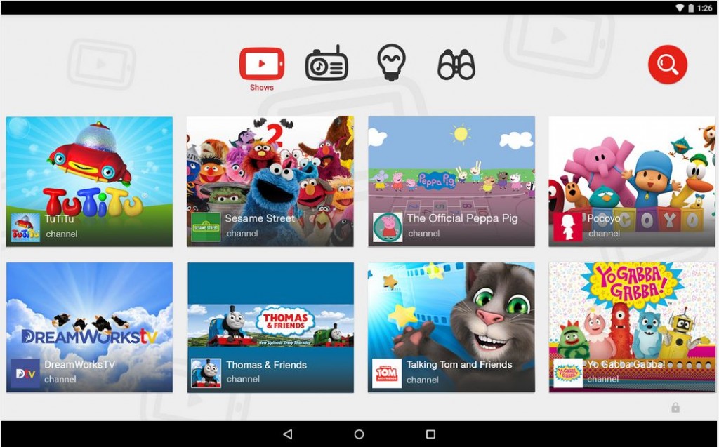 This is what YouTube now looks like through the eyes of a kid.
