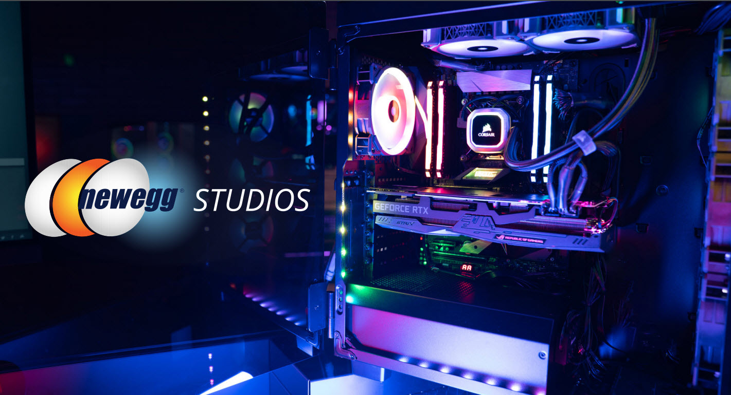 Newegg Studios uses content marketing and rich, educational messaging to craft an engaging brand pitch.
