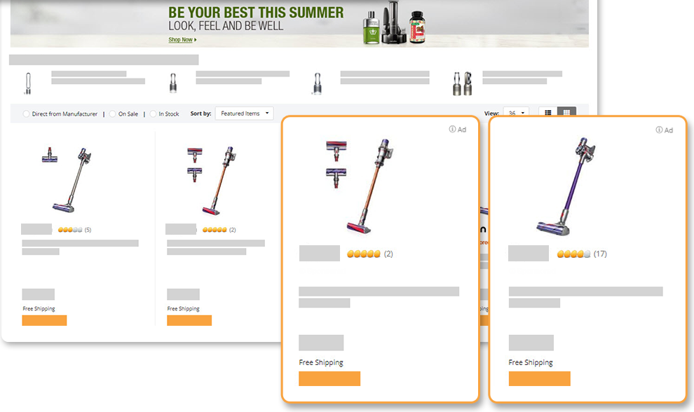 Newegg Sponsored Product Ads gives brands and retailers the ability to control their visibility to customers in search results, driving sales and detailed analytics to show strong ROI.
