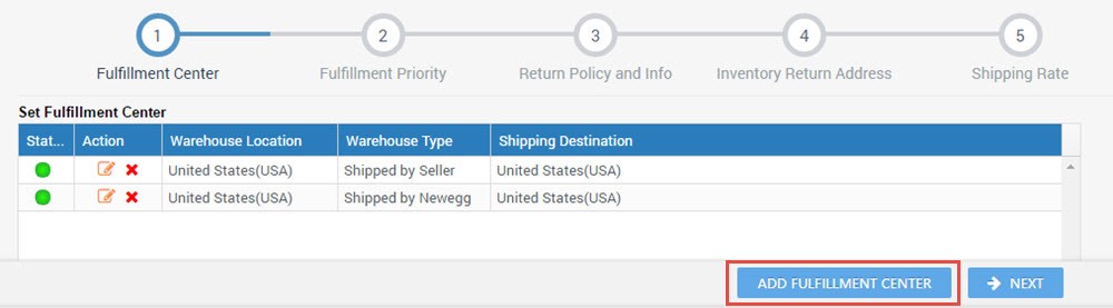 The fifth step in the registration process on Newegg Marketplace.